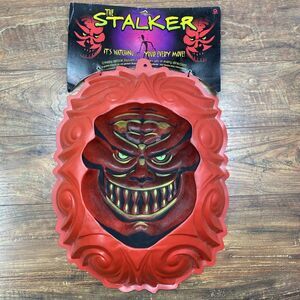 Vintage Halloween The Stalker Optical‎ Illusion Demon Wall Hanging Decor AMSCAN